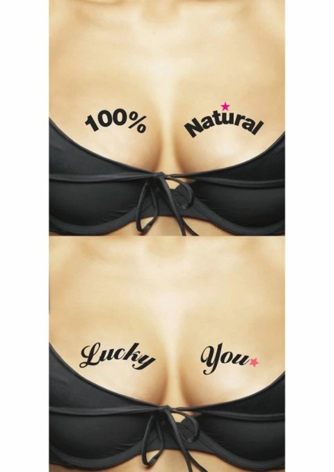 Ta-Ta-Toos Tatuaż Tymczasowy 100% Natural & Lucky You, 2 sztuki Ta-Ta-Toos Tatuaż Tymczasowy 100% Natural & Lucky You, 2 sztuki