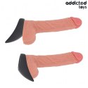 Addicted Toys pierścień anatomiczny łezka silikonowy czarny 112×62 mm – ergonomic cock ring