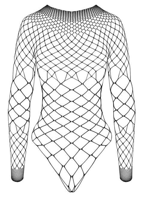 Cottelli Fantasy Body Siateczkowe z Dżetami Długi Rękaw S-L Czarny Cottelli Fantasy Body Siateczkowe z Dżetami Długi Rękaw S-L Czarny