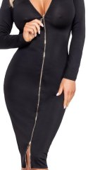Cottelli Party Dress Zip S czarna sukienka z dwukierunkowym zamkiem