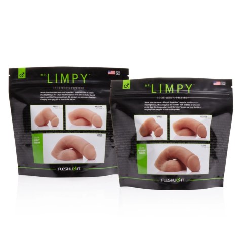 Fleshlight Mr. Limpy Medium - model miękki, 14 cm, elastyczny, SuperSkin Fleshlight Mr. Limpy Medium - model miękki, 14 cm, elastyczny, SuperSkin