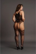 Le Desir Body na szelkach Plus Size z kwiatowym wzorem XXL-5XL