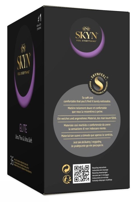 SKYN Elite 36 szt. prezerwatywy ultra cienkie nielateksowe wilgotne SKYN Elite 36 szt. prezerwatywy ultra cienkie nielateksowe wilgotne