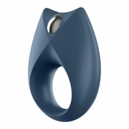 Satisfyer Royal One - silikonowy pierścień wibrujący z aplikacją, niebieski