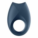 Satisfyer Royal One - silikonowy pierścień wibrujący z aplikacją, niebieski