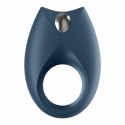 Satisfyer Royal One - silikonowy pierścień wibrujący z aplikacją, niebieski