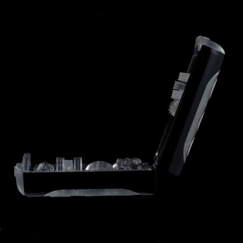 Tenga Flip Hole Black - rozkładana maszyna intymna z przyciskami Tenga Flip Hole Black - rozkładana maszyna intymna z przyciskami