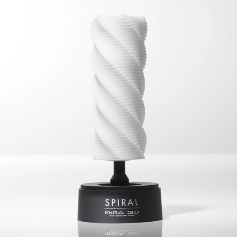 Tenga Sleeve 3D Spiral - model intymny z anatomiczną spiralną teksturą Tenga Sleeve 3D Spiral - model intymny z anatomiczną spiralną teksturą