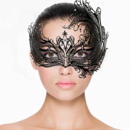 EasyToys Maskarada Metalowa Czarna Maskarada z Kryształkami