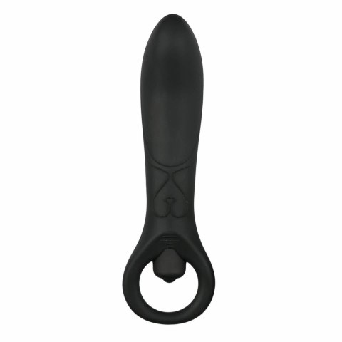 EasyToys Wibrująca sonda analna silikonowa czarna 12,5 cm EasyToys Wibrująca sonda analna silikonowa czarna 12,5 cm
