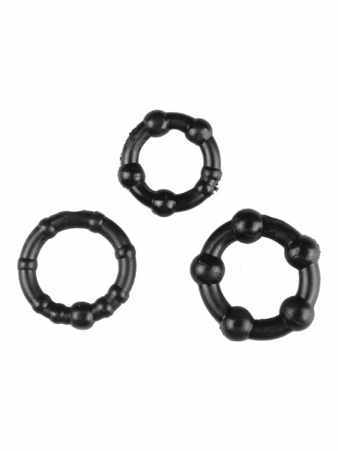 Performance Zestaw Elastycznych Pierścieni Anatomicznych Black 3 szt. Performance Zestaw Elastycznych Pierścieni Anatomicznych Black 3 szt.