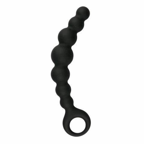 Sinner Gear Korek analny silikonowy z koralikami, czarny, 14 cm Sinner Gear Korek analny silikonowy z koralikami, czarny, 14 cm