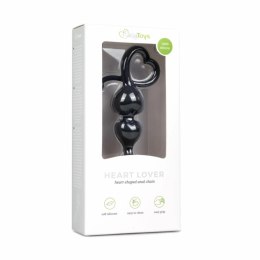 Sinner Gear Serce Koraliki Intymne Czarny Silikon 19 cm