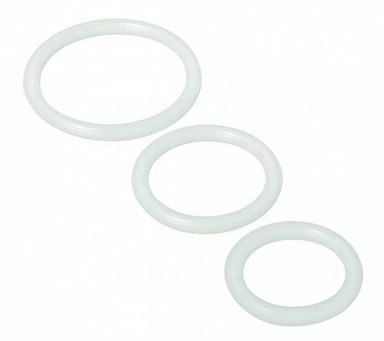 Trinity Vibes Zestaw Pierścieni Silikonowych Clear 3 Rozmiary Trinity Vibes Zestaw Pierścieni Silikonowych Clear 3 Rozmiary