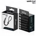 Addicted Toys Double Loop silikonowa lina z podwójną pętlą 19,5 cm czarna BDSM