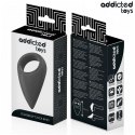 Addicted Toys pierścień anatomiczny łezka silikonowy czarny 112×62 mm – ergonomic cock ring