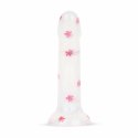 Dildo Collection Flower Power Dildo Pink Glitter 15 cm żelowy design