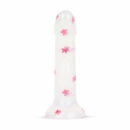 Dildo Collection Flower Power Dildo Pink Glitter 15 cm żelowy design