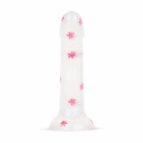 Dildo Collection Flower Power Dildo Pink Glitter 15 cm żelowy design