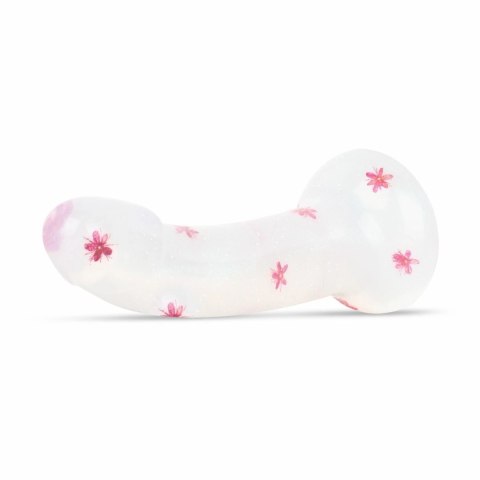 Dildo Collection Flower Power Dildo Pink Glitter 15 cm żelowy design