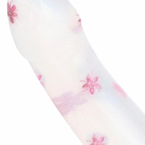 Dildo Collection Flower Power Dildo Pink Glitter 15 cm żelowy design