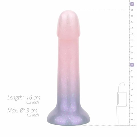 Mermaid Ombre Jelly Dildo 15cm kolorowy brokatowy design