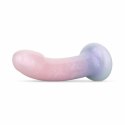 Mermaid Ombre Dildo Jelly 19 cm - kolorowa anatomiczna forma z brokatem