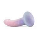 Mermaid Ombre Dildo Jelly 19 cm - kolorowa anatomiczna forma z brokatem