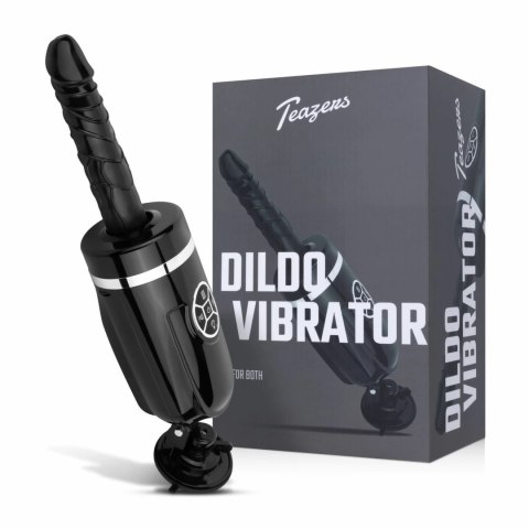 Teazers Thrusting Silicone - Sex Maszyna Model z Funkcją Wibracji i Ruchu, Czarny
