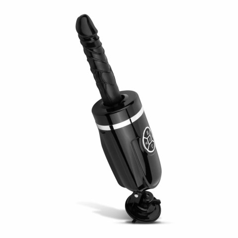 Teazers Thrusting Silicone - Sex Maszyna Model z Funkcją Wibracji i Ruchu, Czarny