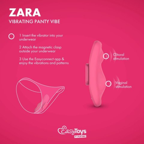 EasyConnect Zara - Wibrator do majtek Sterowany Aplikacją