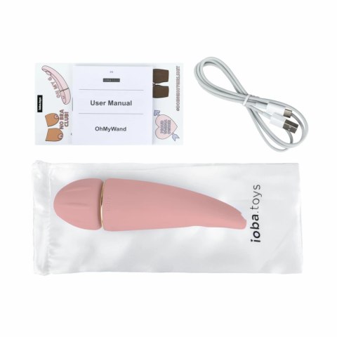 Ioba OhMyWAND 1 masażer relaksacyjny rożowy USB silikonowy Ioba OhMyWAND 1 masażer relaksacyjny rożowy USB silikonowy