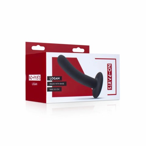 No-Parts Logan Dildo 13,5 cm Czarny - Anatomiczny Kształt Silikonowy