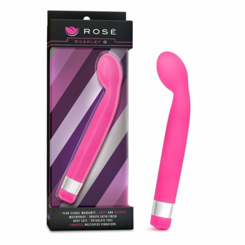 Rose Scarlet G Vibrator punktowy, rożowy, intensywne wibracje Rose Scarlet G Vibrator punktowy, rożowy, intensywne wibracje