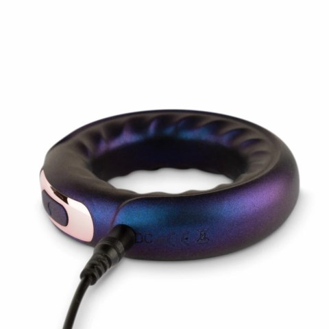 Hueman Saturn wibrujący pierścień erekcyjny silikonowy USB fioletowy – 10 funkcji