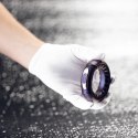 Hueman Saturn wibrujący pierścień erekcyjny silikonowy USB fioletowy – 10 funkcji