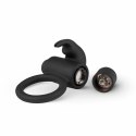 Easy Toys Bunny Vibe Ring czarny wibrujący pierścień na penisa silikonowy