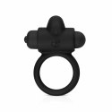 Easy Toys Bunny Vibe Ring czarny wibrujący pierścień na penisa silikonowy