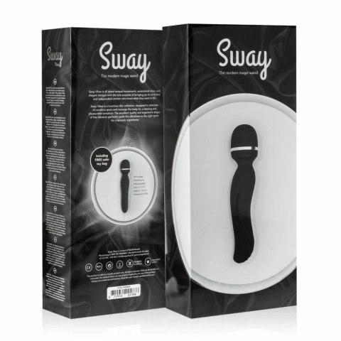 Sway Vibes No. 4 Black - model masażera z elastyczną głowicą, 10 trybow Sway Vibes No. 4 Black - model masażera z elastyczną głowicą, 10 trybow