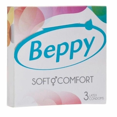 Beppy Comfort Natural - prezerwatywy 3 sztuki, duży rozmiar, lateks Beppy Comfort Natural - prezerwatywy 3 sztuki, duży rozmiar, lateks