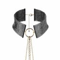 Bijoux Indiscrets Desir Metallique czarny naszyjnik metaliczny, regulowany