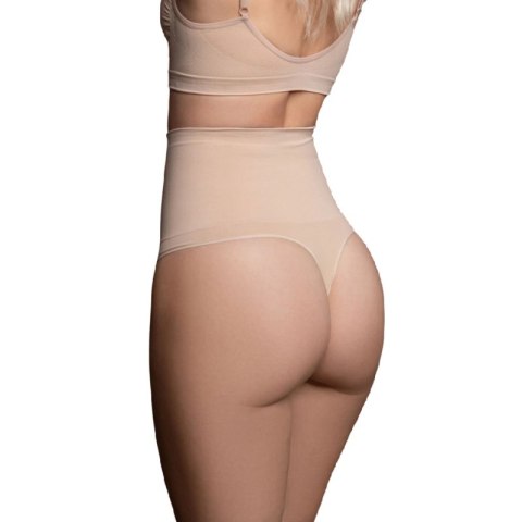 Bye Bra Stringi Bezszwowe Modelujące Beżowe XL Wysoki Stan Bye Bra Stringi Bezszwowe Modelujące Beżowe XL Wysoki Stan