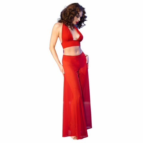 Chilirose CR 4857 Komplet Top i Spodnie Czerwony Rozmiar S Chilirose CR 4857 Komplet Top i Spodnie Czerwony Rozmiar S