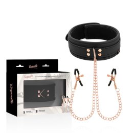 Coquette Chic Desire Fantasy naszyjnik z zaciskami, neopren, łańcuszki