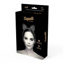 Coquette Chic Desire Opaska z Kocimi Uszami ze Skory Wegańskiej Czarna