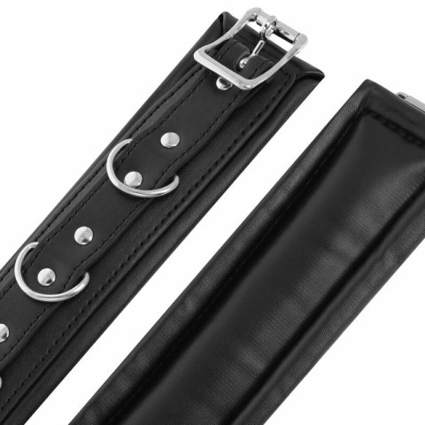 Darkness Kajdanki Bondage PU Skora Metal Wyściełane 20cm Czarne Darkness Kajdanki Bondage PU Skora Metal Wyściełane 20cm Czarne