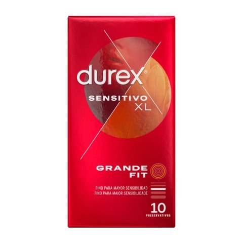 Durex Sensitive XL - cienkie prezerwatywy anatomiczne 10 sztuk Durex Sensitive XL - cienkie prezerwatywy anatomiczne 10 sztuk