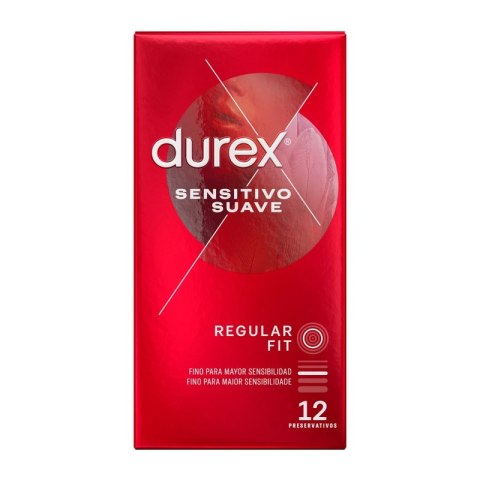 Durex Sensitive Soft 12 szt. cienkie, komfortowe prezerwatywy 56 mm Durex Sensitive Soft 12 szt. cienkie, komfortowe prezerwatywy 56 mm