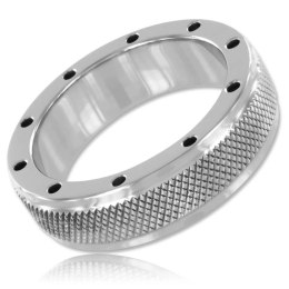 Metal Hard Pierścień Stalowy 55mm - Anatomiczny Model z Otworami