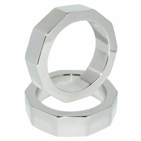 Metal Hard - pierścień anatomiczny stalowy 45 mm, gładka powierzchnia